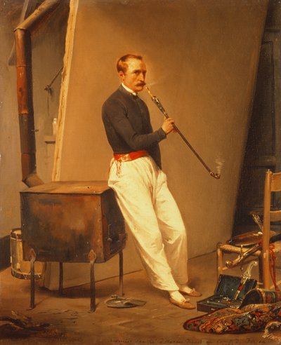 Autoportrét, 1835 od Emile Jean Horace Vernet