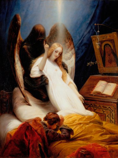 Anděl smrti, 1851. od Emile Jean Horace Vernet