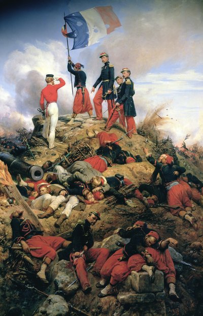 Dobytí města Malakoff od Emile Jean Horace Vernet