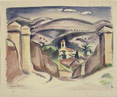 Vstup do Cassis, nazývaný také kostelní věž v Cassis od Emile Othon Friesz