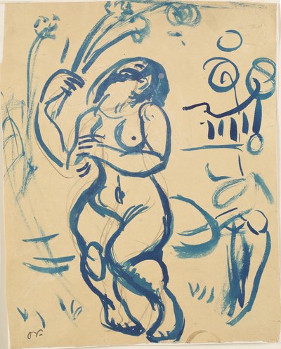 Stojící nahá žena. od Emile Othon Friesz