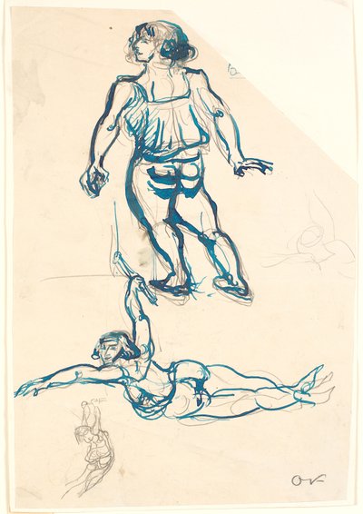 Tři studie akrobatky v hrazdě a chůzi. od Emile Othon Friesz