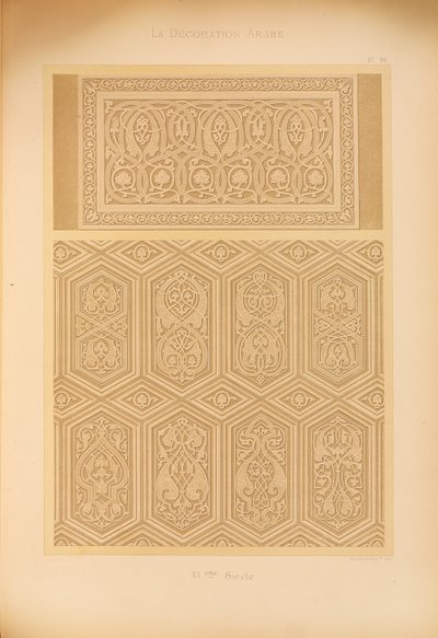 Mešita katedrály Qus, 1885 od Emile Prisse dAvennes