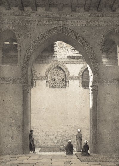 Mešita DAhmed-Ibn-Toulon, vyryla Philippe Benoist (1813-1905) 1877 od Emile Prisse dAvennes