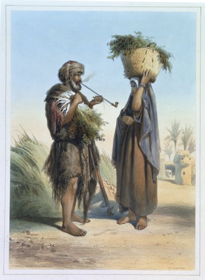 Fellah Man and Woman, ilustrace z 