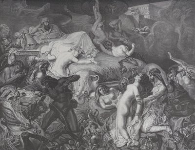 Sardanapalus, z Le Monde Illustré, 16. května 1874. od Emile Thomas