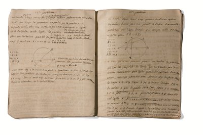 Problémy z geometrie a matematiky, cca 1735-1740 od Emilie du Chatelet