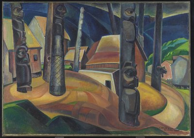 Vesnice Kispiax od Emily Carr