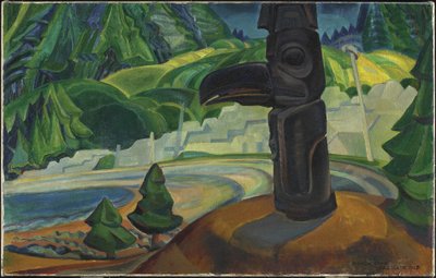 Skidegate, Graham Island, Britská Kolumbie od Emily Carr