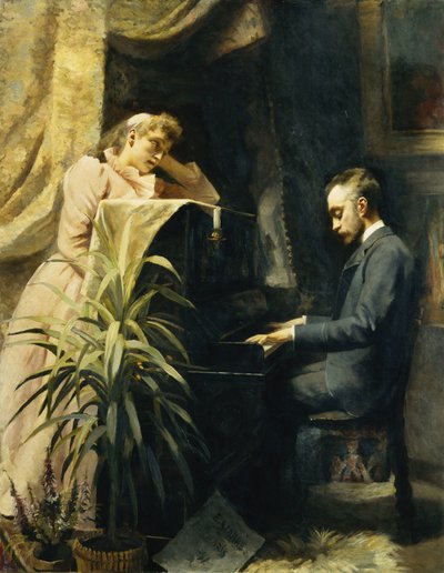 U klavíru, 1891 od Emma Sparre