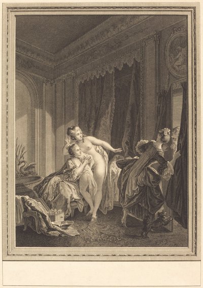 Večer od Emmanuel Jean Nepomucène de Ghendt after Pierre Antoine Baudouin