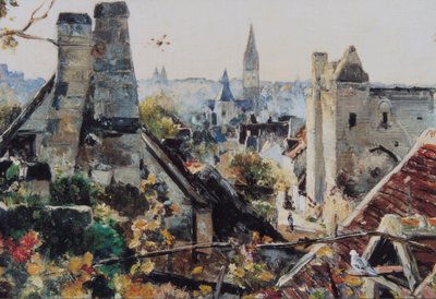 Beaulieu-lès-Loches říjen 1880-89 (olej na plátně) od Emmanuel Lansyer