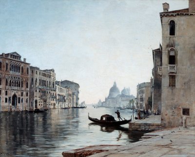 Gondola na Canal Grande, 1892. od Emmanuel Lansyer