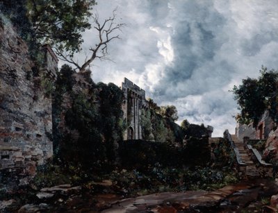 Hlavní brána Chateau de Clisson, 1884 od Emmanuel Lansyer