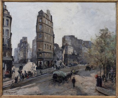 Rue de la Lune, Beauregard a de Clery, pohledy na Boulevard Saint Denis v Paříži od Emmanuel Lansyer