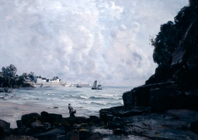 Přístav Douarnenez, 1884 od Emmanuel Lansyer