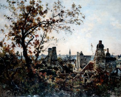 Věž Chevalot ve večerních hodinách, 1885 od Emmanuel Lansyer