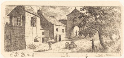 Hospodářský dvůr od Emmanuel Phélippes Beaulieu