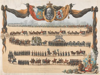 Slavnostní pohřeb H. M. Willema III., nizozemského krále (...) 4. prosince 1890 (titul na předmětu) od Emrik and Binger