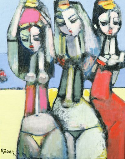 Přátelé, 2007 (olej na plátně) od Endre Roder