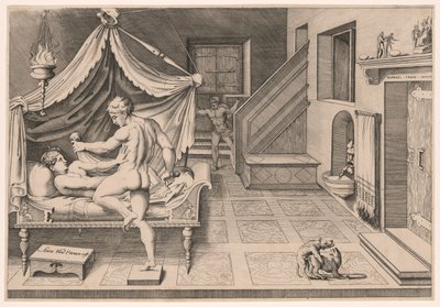 Tarquin a Lucretia od Enea Vico