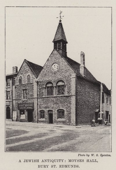 Židovský starověk, Moyses Hall, Bury St Edmunds od English Photographer