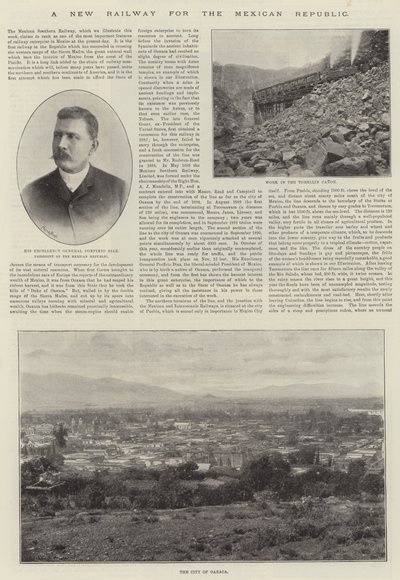 Nová železnice pro Mexickou republiku od English Photographer