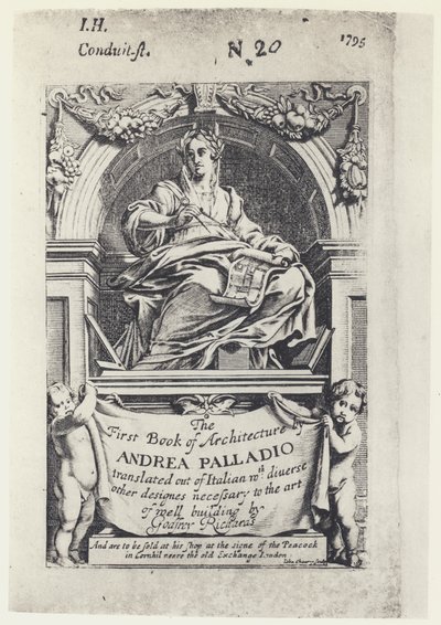 A Palladio, The First Book of Architecture, Tr G Richards 1668 (čb foto) od English Photographer
