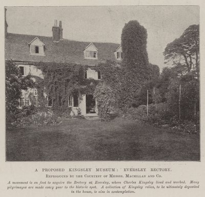 Navrhované Kingsley Museum, Eversley Rectory od English Photographer