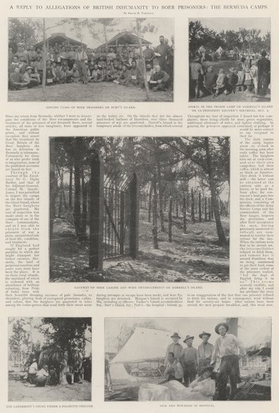 Odpověď na obvinění z britské nelidskosti vůči búrským vězňům, bermudské tábory od English Photographer