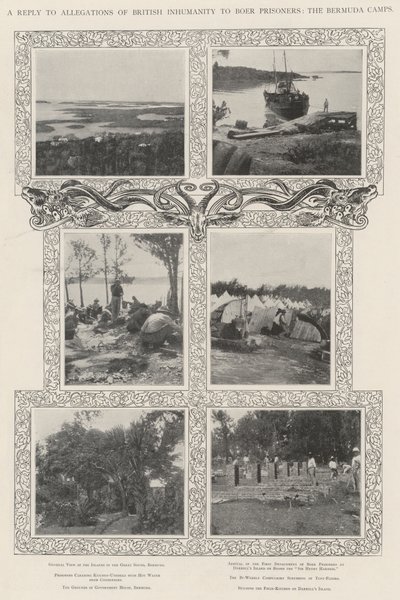 Odpověď na obvinění z britské nelidskosti vůči búrským vězňům, bermudské tábory od English Photographer