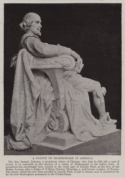 Socha Shakespeara v Americe od English Photographer