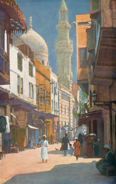 Ulice v Káhiře, Egypt (barevné foto) od English Photographer