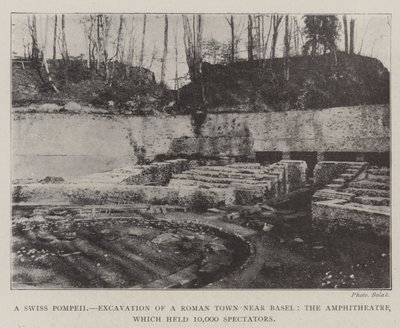 Švýcarské Pompeje, vykopávka římského města poblíž Basileje, amfiteátr, který pojal 10 000 diváků od English Photographer
