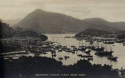 Aberdeen Fishing Fleet, Hong Kong, z alba fotografií týkajících se služby Pte H. Chicka, 1940 od English Photographer
