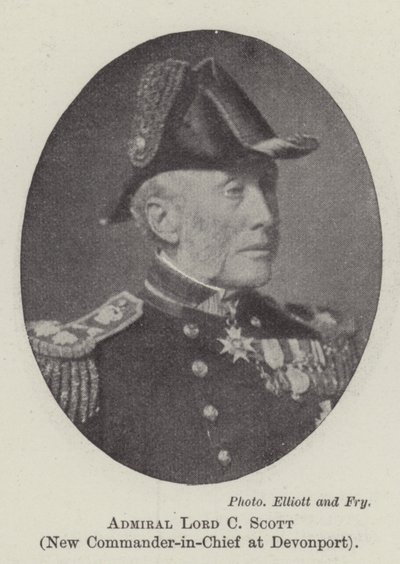 Admirál Lord C Scott, nový vrchní velitel v Devonportu od English Photographer