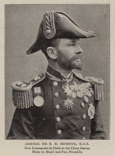 Admirál Sir E H Seymour, KCB od English Photographer