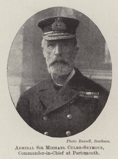 Admirál Sir Michael Culme-Seymour, vrchní velitel v Portsmouthu od English Photographer