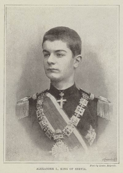 Alexandr I., král srbský od English Photographer