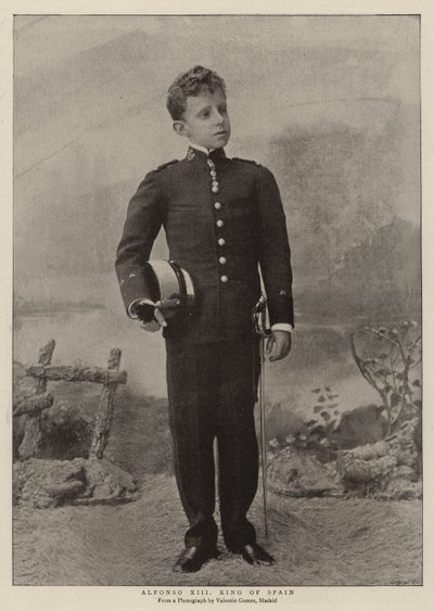 Alfonso XIII král Španělska od English Photographer