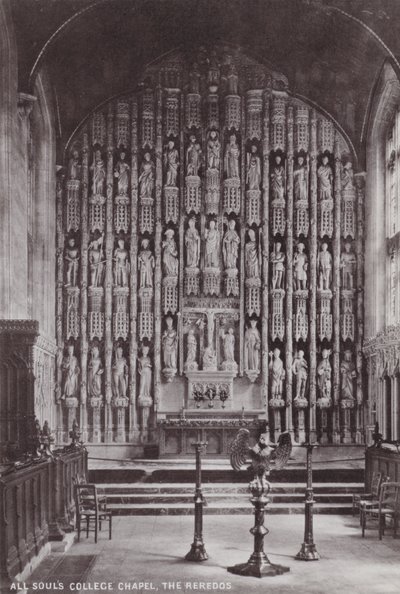 Kaple All Souls College, The Reredos od English Photographer