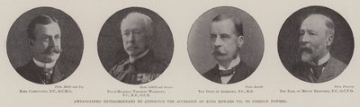 Mimořádní velvyslanci oznamují přistoupení krále Edwarda VII. k cizím mocnostem od English Photographer