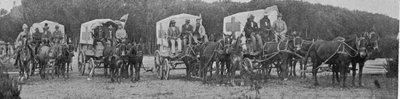 Sanitní vozy opouštějící Morovou nemocnici v Kapském Městě, ilustrace z Krále, 25. května 1901 od English Photographer