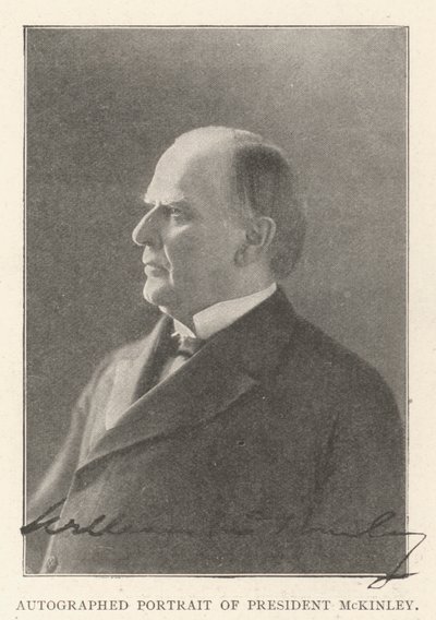 Podepsaný portrét prezidenta McKinleyho od English Photographer