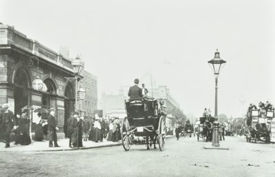 Baker Street Station, Marylebone Road, Westminster LB: při pohledu na východ od Baker Street, 1895 od English Photographer