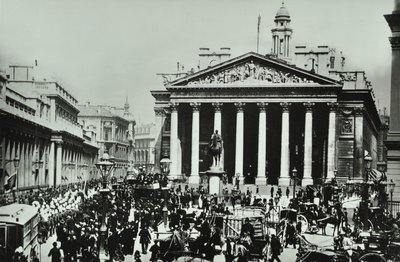 Bank Of England, Threadneedle Street, City of London, 1890 od English Photographer