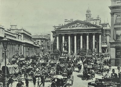 Bank of England, Threadneedle Street, City of London, 1890 od English Photographer