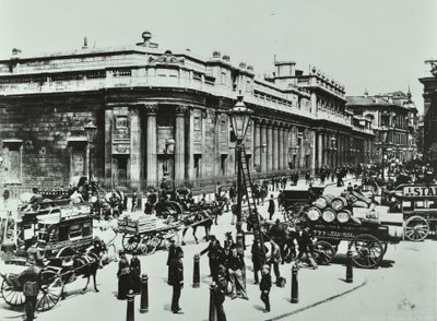 Bank of England, Threadneedle Street, City of London, 1890 od English Photographer