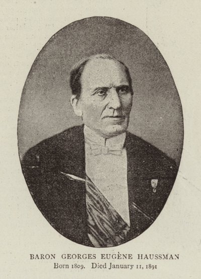 Baron Georges Eugene Haussmann od English Photographer