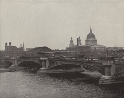 Most Blackfriars Bridge (č/b fotografie) od English Photographer